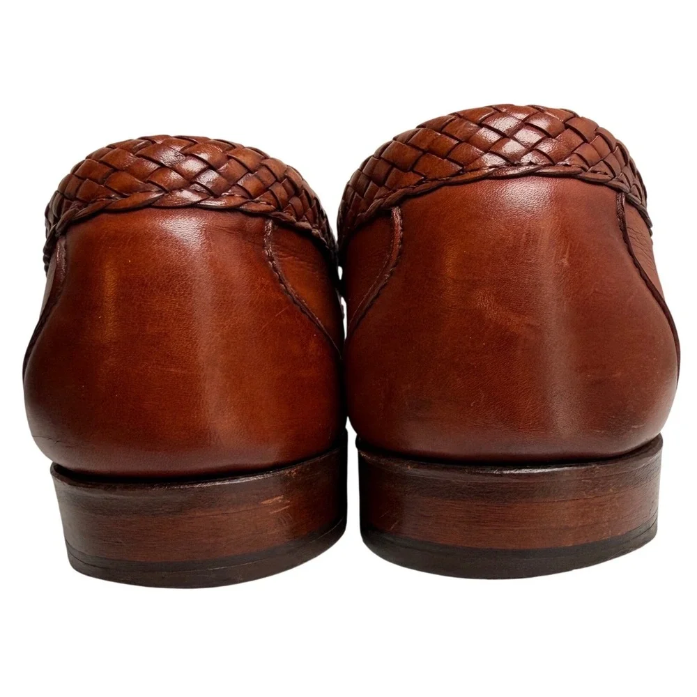 Allen Edmonds Maxfield Tassel Loafers Brown Leather Made USA Men’s 8.5D